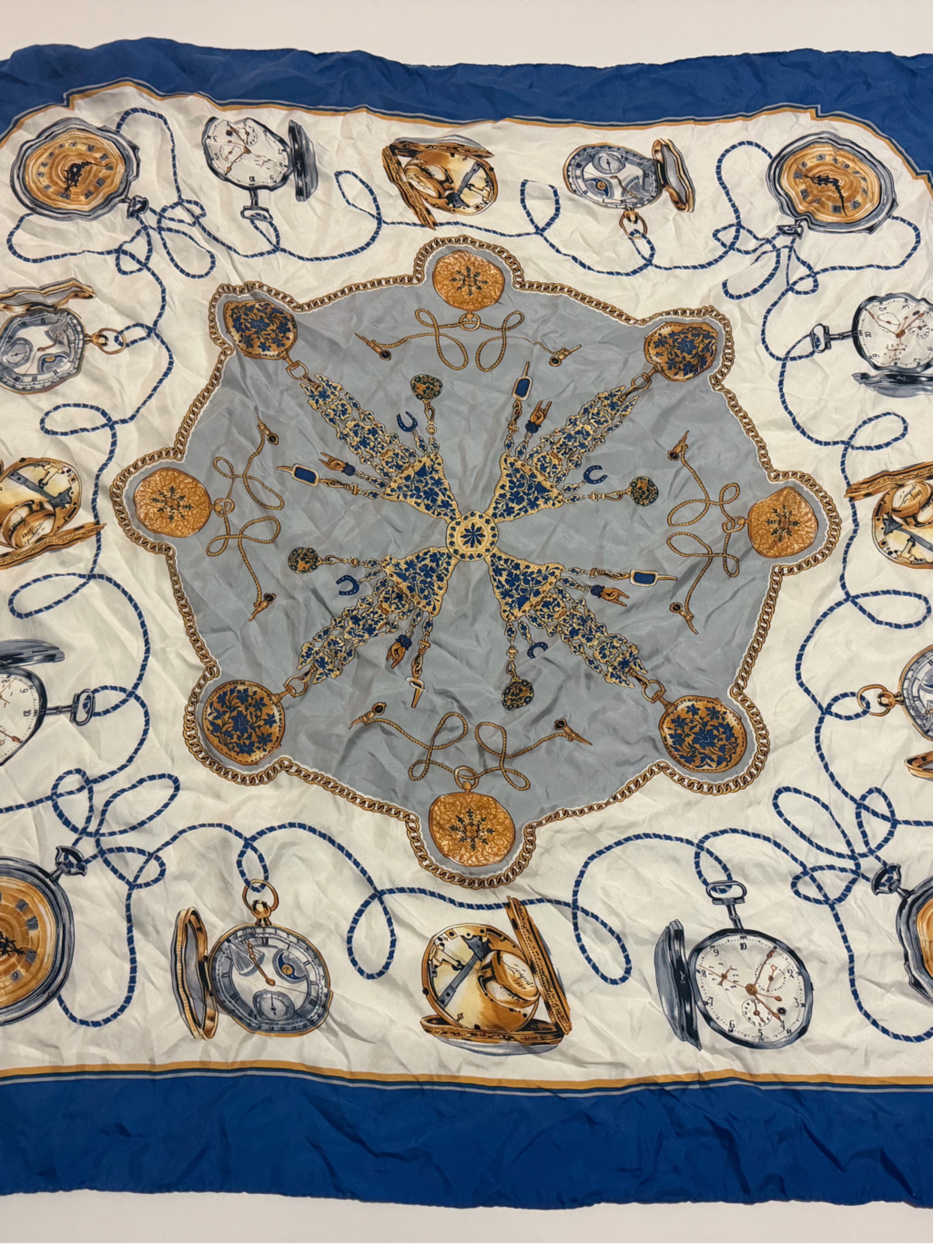 Vintage Rolex Genve Silk Scarf